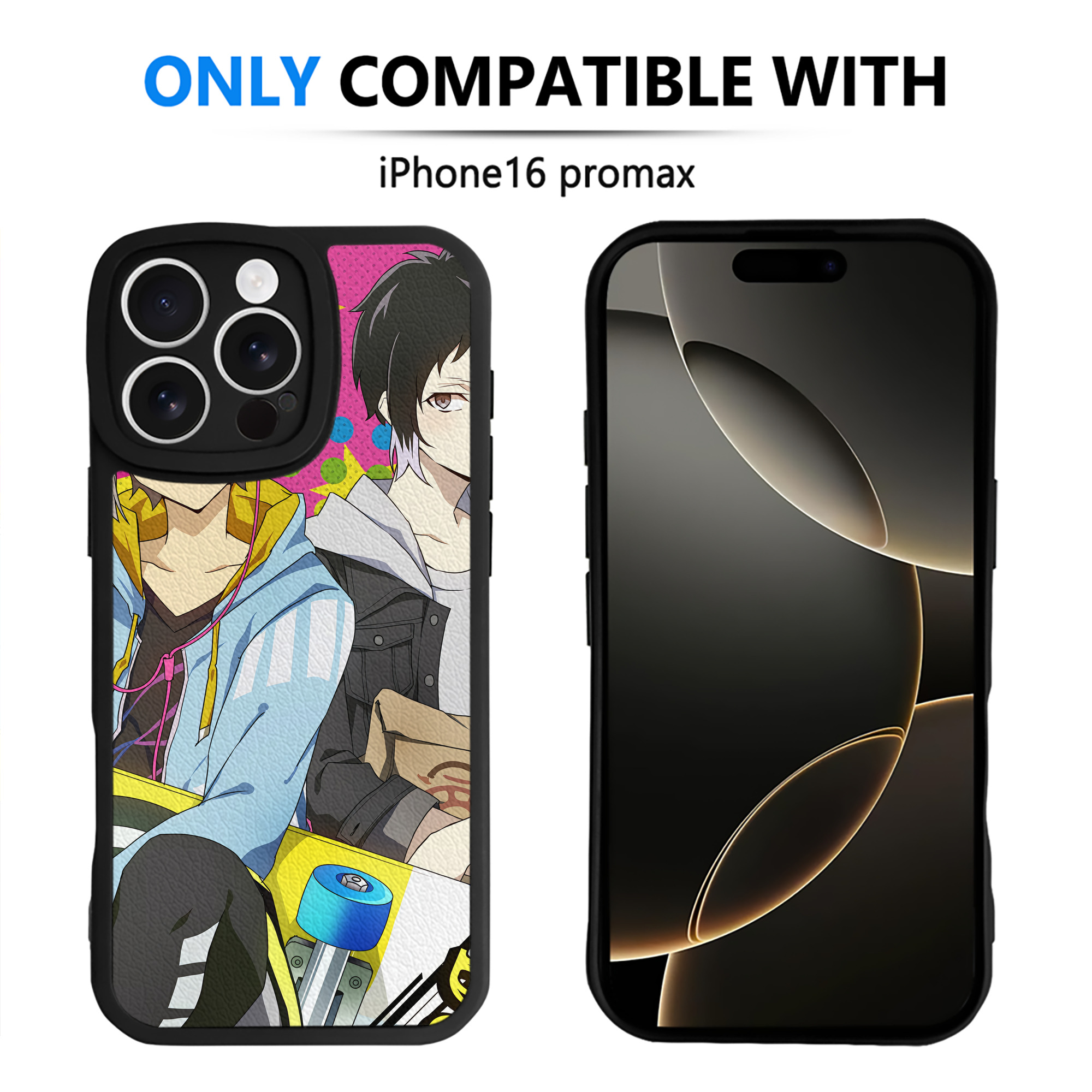 （画像用） 文豪ストレイドッグス Bungo Stray Dogs 【iPhone 16シリーズ対応】シリコンスマホケース（レザー調） 材質：シリコン